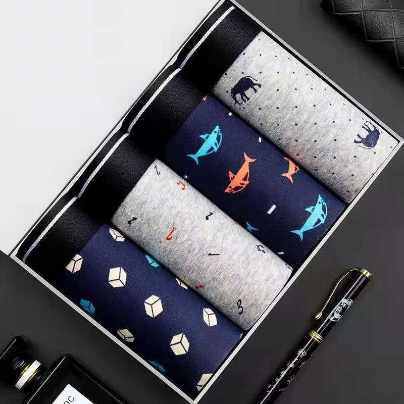 Multi Pack Underwear - 4 pièces/lot Boxer Shorts hommes sous-vêtements